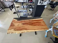 Столешница из клена ясенелистного и эпоксидной смолы Только в розницу