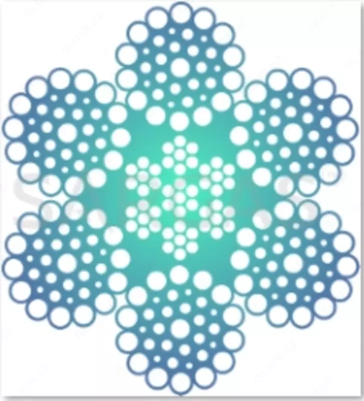 Канат стальной круглопрядный