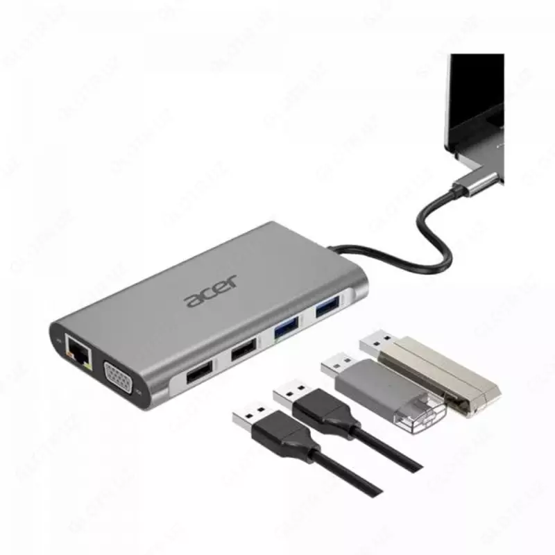  ACER ornatish stansiyasi 12in1 C tipi dongle (HP.DSCAB.009) Chakana savdo