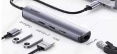 Ugreen oʻrnatish stansiyasi 5 ta 1 USB-C (10919)