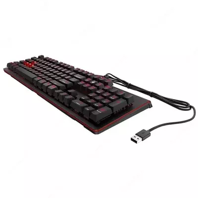 Игровая клавиатура HP OMEN 1100 (1MY13AA) Черная/красная