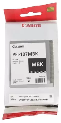  Картридж Canon PFI-107MBK (6704B001AA) 130 мл. - 