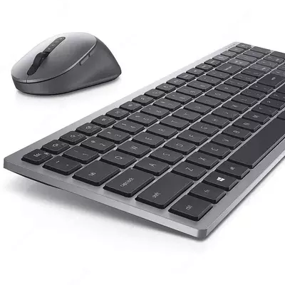 Комплект кл+мышь Dell Multi-Device Wireless Keyboard and Mouse - KM7120W - Russian (QWERTY) - 