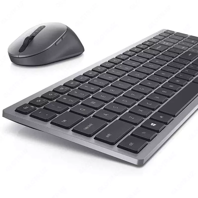  Комплект кл+мышь Dell Multi-Device Wireless Keyboard and Mouse - KM7120W - Russian (QWERTY) - 