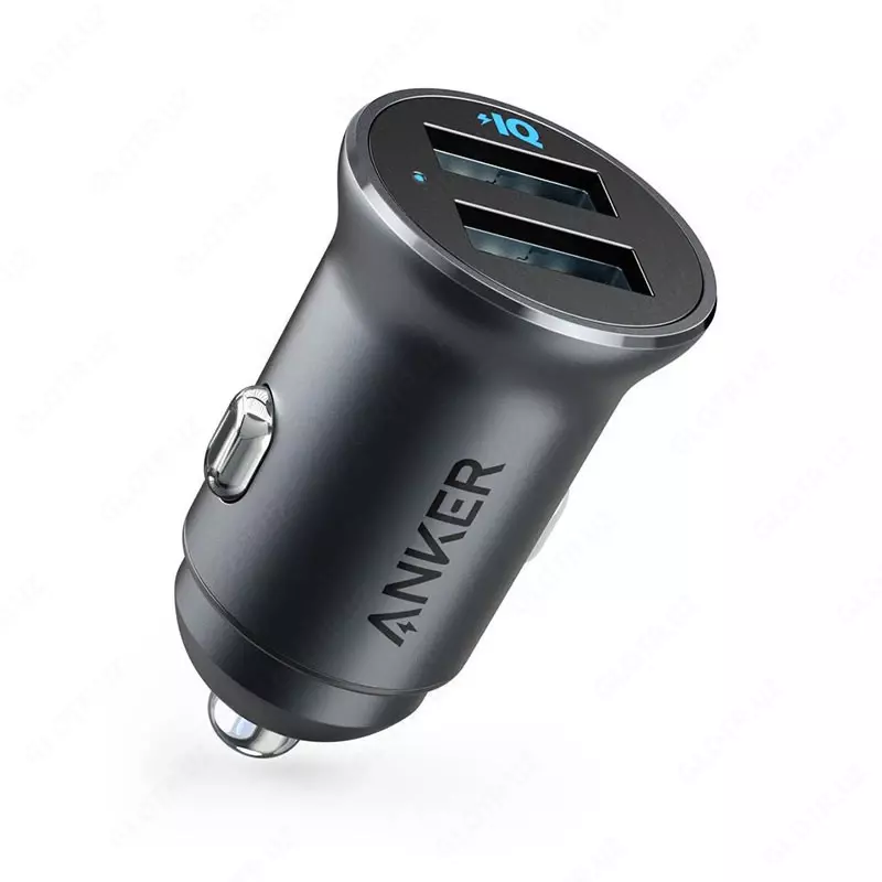 Автомобильное зарядное устройство Anker PowerDrive 2 Alloy Black(p/n A2727H12)