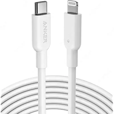  USB кабель Anker PowerLine III USB-C to Lightning 2.0 Cable 3ft White(p/n A8832H21) - 