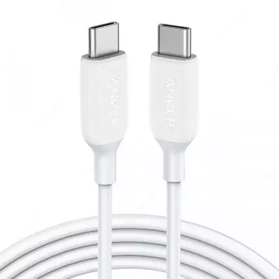 USB кабель Anker PowerLine III USB-C to USB-C 2.0 Cable 3ft White(p/n A8852H21)