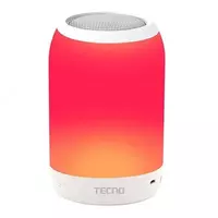 Портативная колонка с подсветкой Tecno Square S2  Bluetooth speaker White