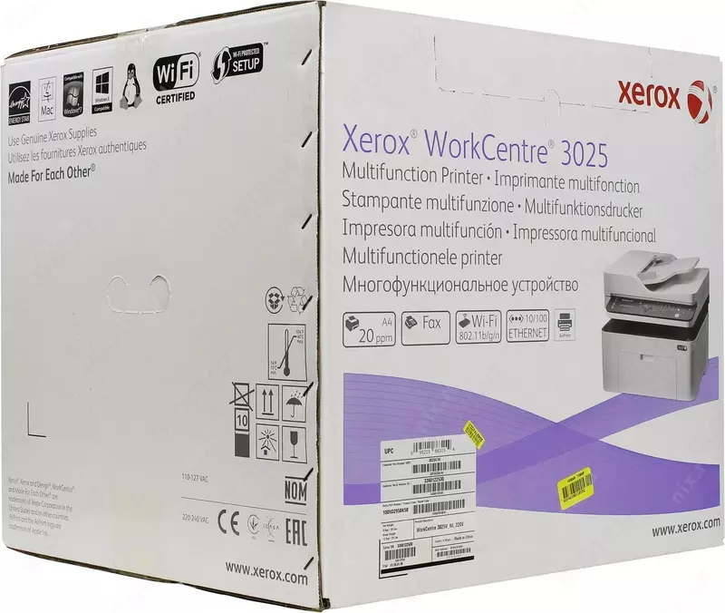  МФУ лазерный Xerox WorkCentre WC3025NI черно-белая печать  A4 - 