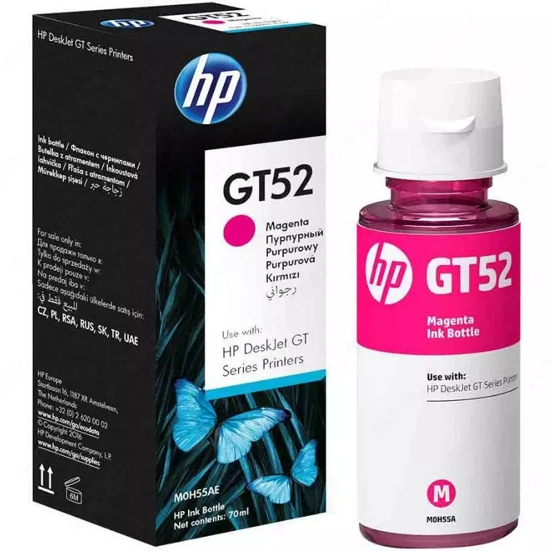HP GT52 Magenta Ink  Magenta (element M0H55AE)