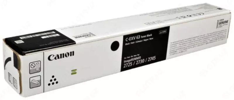Картридж лазерный Canon C-EXV63 BLACK  черный (арт. 5142C002AA)
