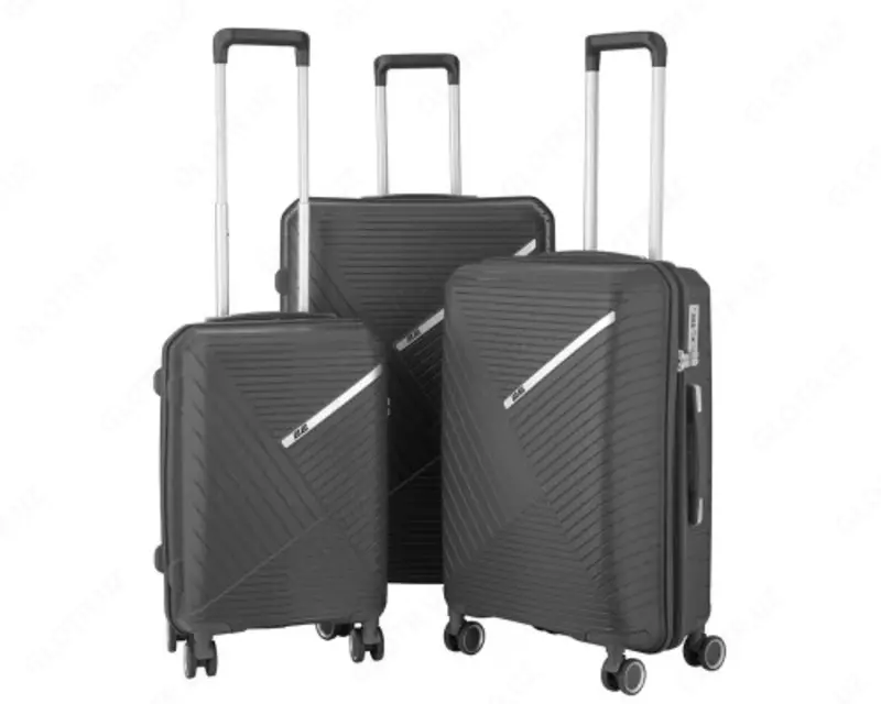  Набор чемоданов 2E  SIGMA (L+M+S) 3 в 1  4 колеса  графит  Large - 