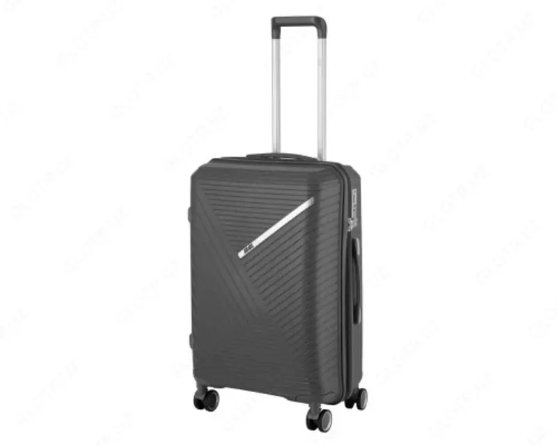 Набор чемоданов 2E  SIGMA (L+M+S) 3 в 1  4 колеса  графит  Medium