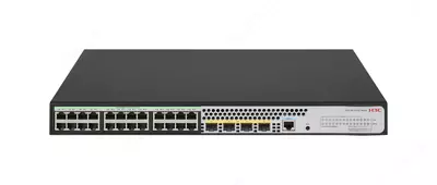 Коммутатор H3C S5120V3-28P-PWR-LI L2 Ethernet Switch with 24*10/100/1000BASE-T PoE+ Ports (AC 240W) and 4*1000BASE-X SFP Ports (AC)