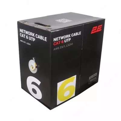Kabel CAT 6 UTP  305m  AWG 23/1  LSZH-1 305M/Easy pull box packing