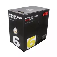  Кабель CAT 6 UTP  305m  AWG 23/1  LSZH-1 305M/Easy pull box packing | yellow - 