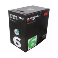  Кабель CAT 6 UTP  305m  AWG 23/1  LSZH-1 305M/Easy pull box packing | green - 