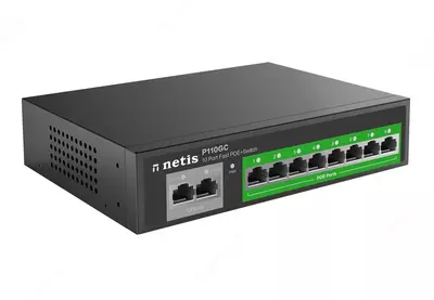 Коммутатор Netis P110GC 8xGE PoE+  2xGE Uplink  неуправляемый - 