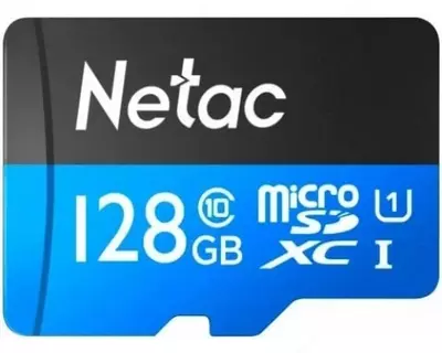 Карта памяти Netac microSD 128GB C10 UHS-I R80MB/s + SD