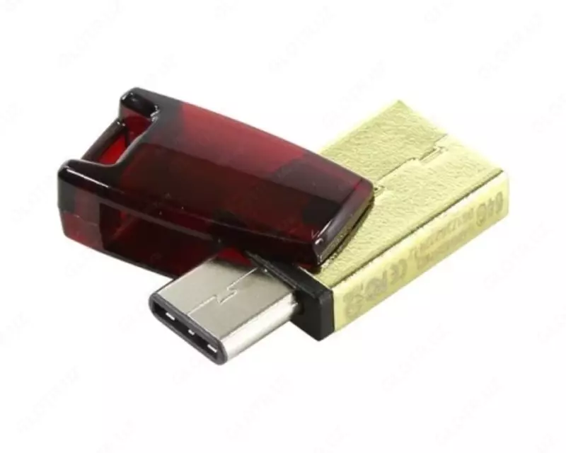  Накопитель Apacer 64GB USB-Type-C Dual AH180 Red - 