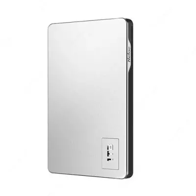 Внешний жесткий диск  Netac PORTABLE HARD DISK 1TB USB 3.0 K338 Metal Silver+Grey
