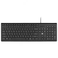 Клавиатура 2E KM1020 Slim USB Black