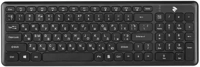  Клавиатура 2E KS230 Slim WL Black - 