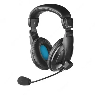  Гарнитура для ПК Trust Quasar 3.5mm Black - 