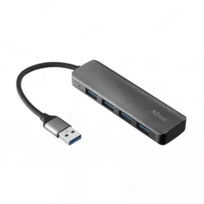 USB-хаб Trust Halyx USB-C to 4-Port USB-A 3.2 ALUMINIUM