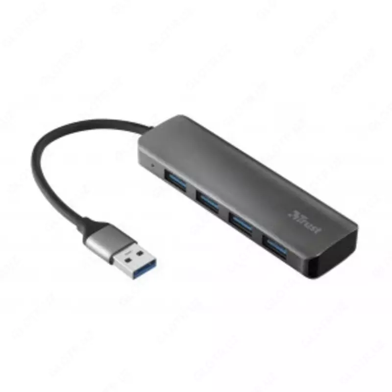  USB-хаб Trust Halyx USB-C to 4-Port USB-A 3.2 ALUMINIUM - 