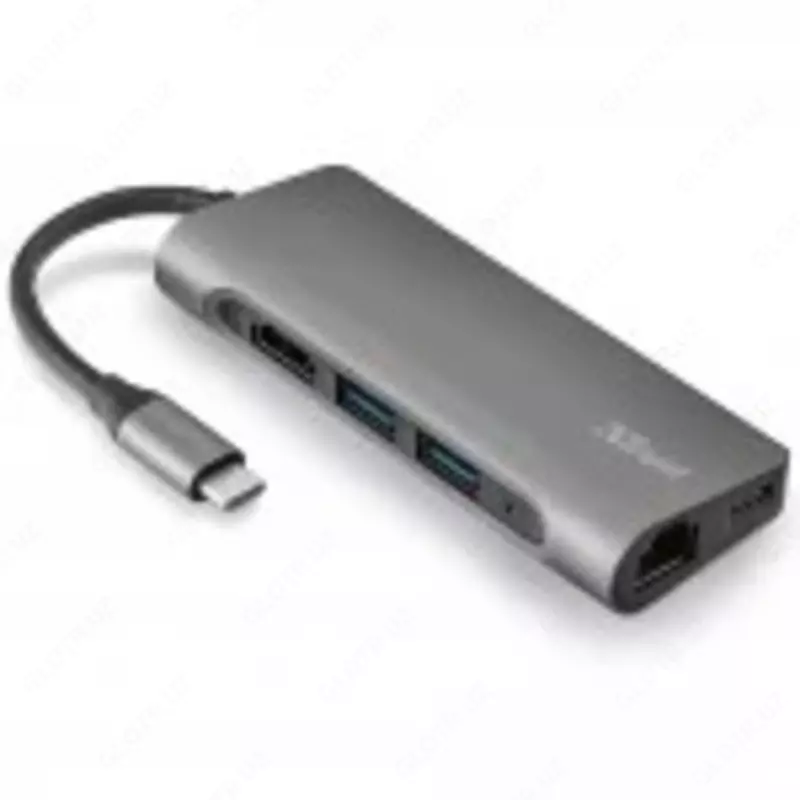 USB-хаб Trust Dalyx Aluminium 7-in-1 USB-C Multi-port ALUMINIUM