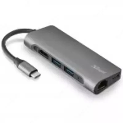 USB-хаб Trust Dalyx Aluminium 7-in-1 USB-C Multi-port ALUMINIUM - 