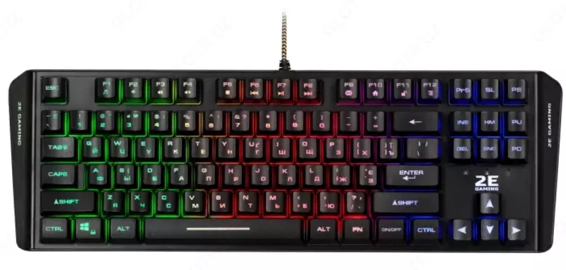 Klaviatura 2E GAMING KG280 LED USB Black Ukr