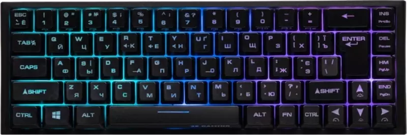 Клавиатура игровая 2E GAMING KG350 RGB 68key USB Black Ukr
