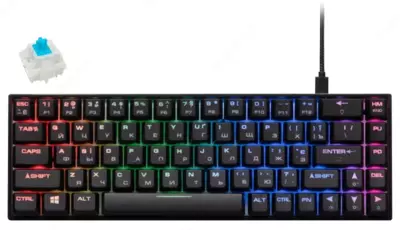 Klaviatura 2E GAMING KG280 LED USB Black Ukr