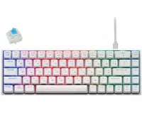 Клавиатура игровая 2E GAMING KG370 RGB 68key Gateron Blue Switch USB White Ukr