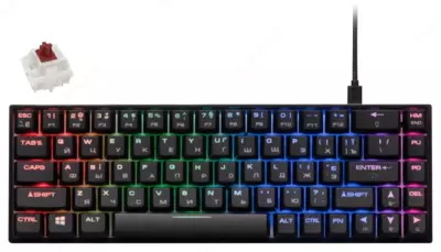 Klaviatura 2E GAMING KG280 LED USB Black Ukr