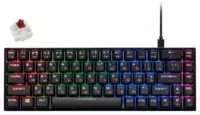 Клавиатура игровая 2E GAMING KG370 RGB 68key Gateron Brown Switch USB Black Ukr