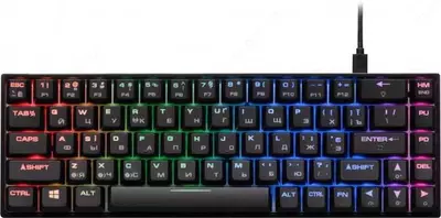 Klaviatura 2E GAMING KG280 LED USB Black Ukr