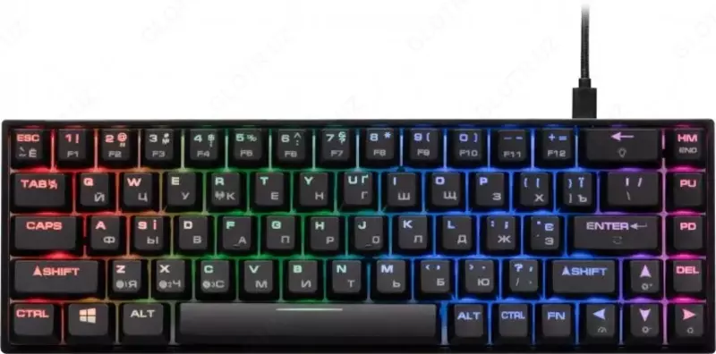 Klaviatura 2E GAMING KG280 LED USB Black Ukr