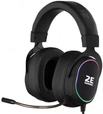 2E GAMING HG300 LED 3.5mm Black oyin eshitish vositasi