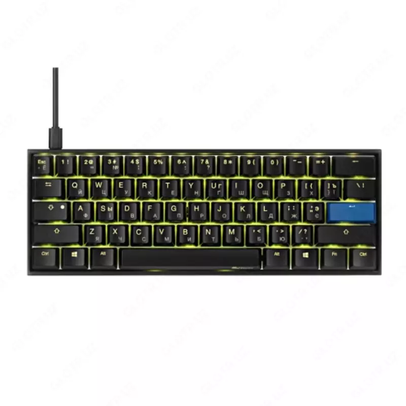 Клавиатура Ducky Mecha Mini  Cherry Red  RGB LED  UA/RU  Aluminium Black case