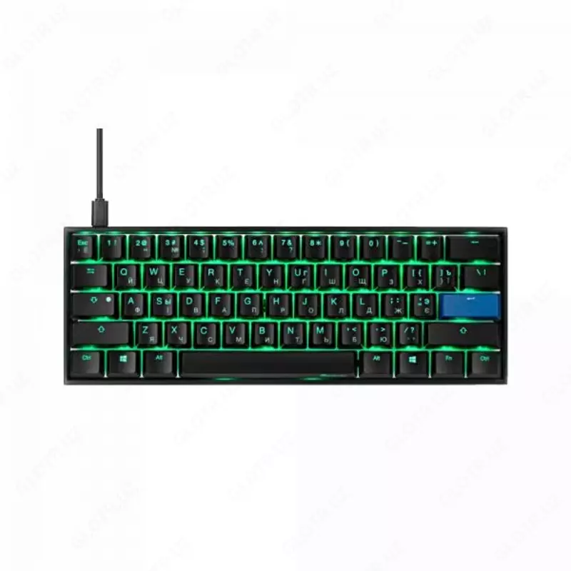 Клавиатура Ducky Mecha Mini  Cherry Speed Silver  RGB LED  UA/RU  Aluminium Black case