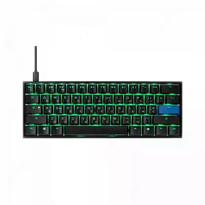  Клавиатура Ducky Mecha Mini  Cherry Speed Silver  RGB LED  UA/RU  Aluminium Black case - 