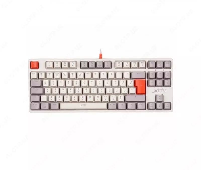 Клавиатура игровая Xtrfy K4 TKL RGB Kailh Red  RU  White