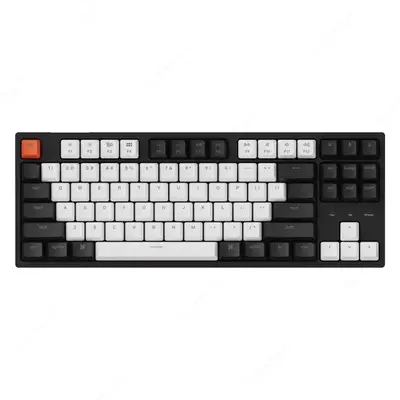  Oʻyin klaviaturasi Keychron C1 Wired 87 Key Gateron Switch Mechanical Keyboard White LED Red Russian Layout - 