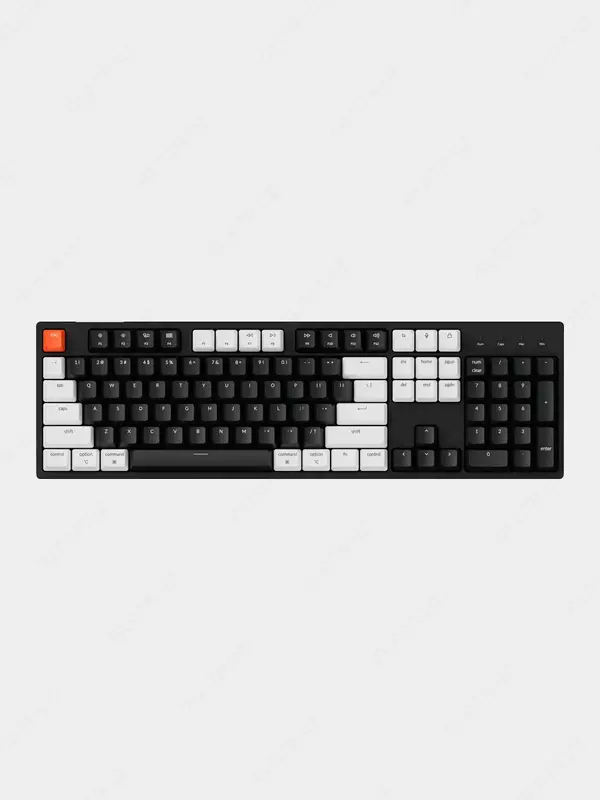  Keyboard mechanical Keychron C2 104Key  Gateron G Pro Red  Hot-Swap  USB-A  EN/UKR  RGB  Black - 
