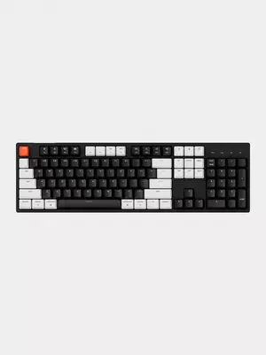  Oʻyin klaviaturasi Keychron C1 Wired 87 Key Gateron Switch Mechanical Keyboard White LED Red Russian Layout - 