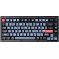Клавиатура Keychron V1 ANSI 75% 84 Key Frosted Black Full Assembled Blue Switch RGB HotSwap Gateron G pro Mechanical Wired Normal Profile QMK Custom Keyboard