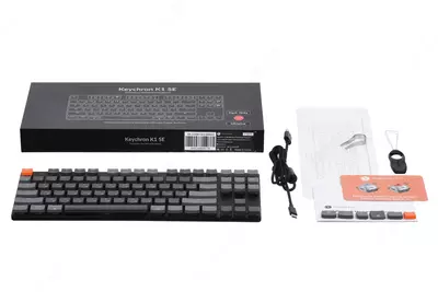  Oʻyin klaviaturasi Keyboard Keychron V5 100 Key QMK Keychron K PRO Red Hot-Swap RGB Frosted Black - 